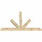 Ekena Millwork Saratoga Rough Sawn Timber Gable Bracket, Douglas Fir, 96"W x 64"H x 4"D x 6"F, 16/12 Pitch GBW096X64X0406SAR00RDF - alternate 4